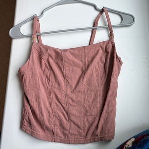 Free People intimately corset- like tank top